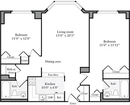 West 96th Apartments, 750 Columbus Avenue, #03F