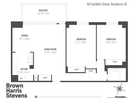 Southbridge Towers, 66 Frankfort Street, #3E