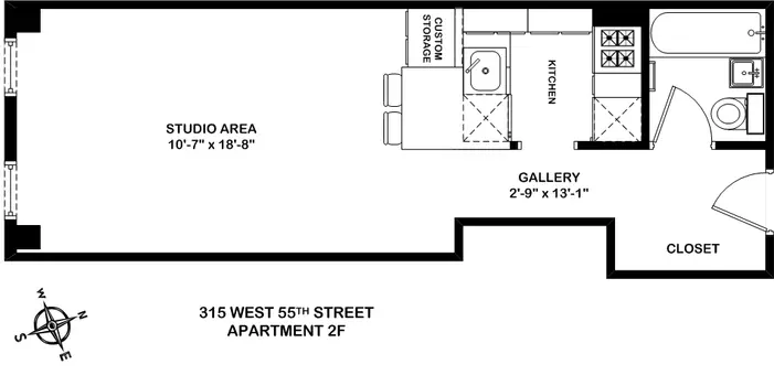 315 West 55th Street, #2F