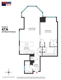 Central Park Place, 301 West 57th Street, #47A