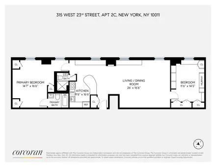 The Broadmoor, 315 West 23rd Street, #2C