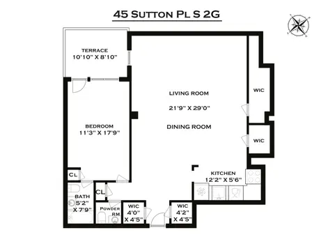 Cannon Point South, 45 Sutton Place South, #2G