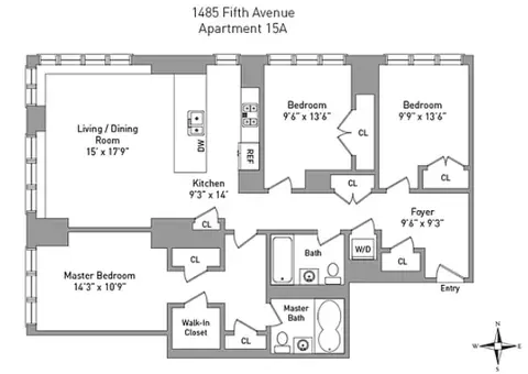 5th on the Park, 1485 Fifth Avenue, #15A