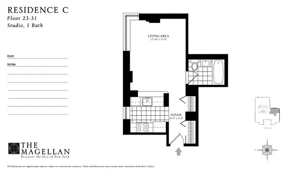 The Magellan, 35 West 33rd Street, #28C