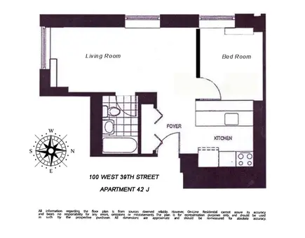 Bryant Park Tower, 100 West 39th Street, #42J