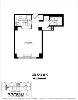 New York Tower, 330 East 39th Street, #29K