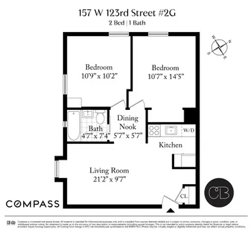 The Monte Cristo, 157 West 123rd Street, #2G