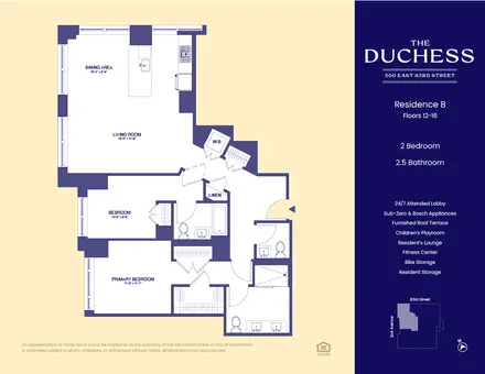 The Duchess, 300 East 83rd Street, #12B