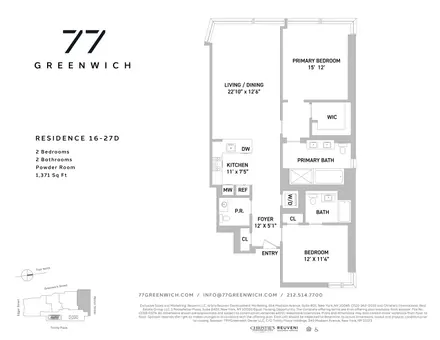 77 Greenwich Street, #19D