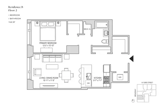 The Rockwell, 218 West 103rd Street, #2B