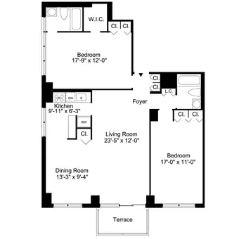 The Fairmont, 300 East 75th Street, #TWO BEDROOM 2 BATH CONVERTIBLE 3 BR