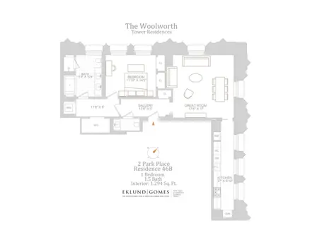 The Woolworth Tower Residences, 2 Park Place, #46B