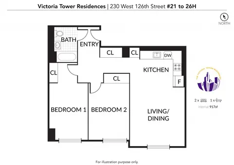 Victoria Tower Residences, 228 West 126th Street, #24H