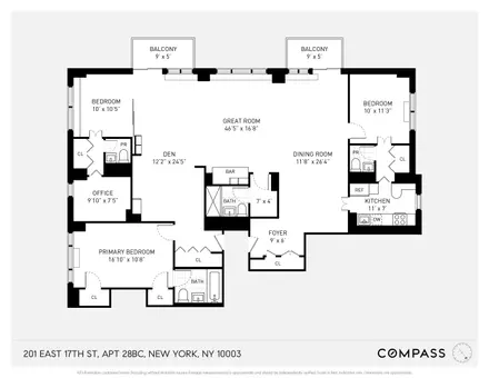 Park Towers, 201 East 17th Street, #28BC