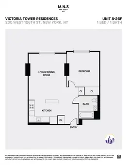 Victoria Tower Residences, 228 West 126th Street, #15F