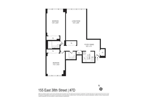 The 155 Condominium, 155 East 38th Street, #7D