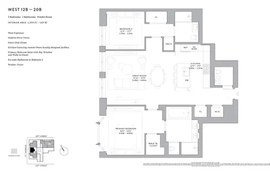 The Cortland, 555 West 22nd Street, #18BW