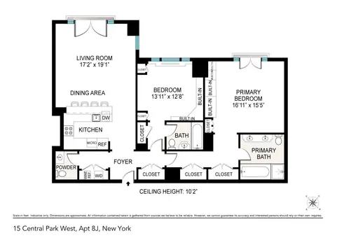 15 Central Park West, #8J