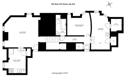 The Osborne, 205 West 57th Street, #2CB