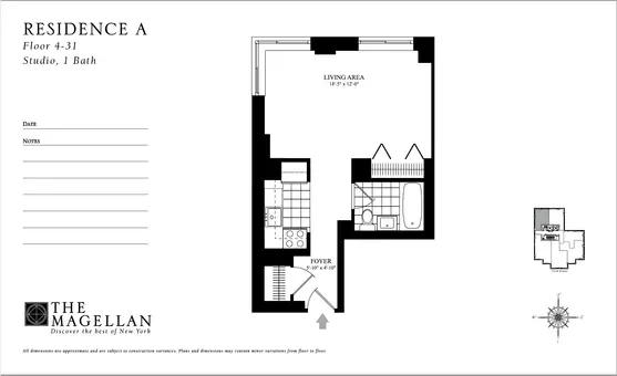 The Magellan, 35 West 33rd Street, #26A