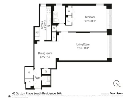 Cannon Point South, 45 Sutton Place South, #16A