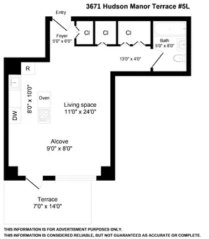 Manor Towers, 3671 Hudson Manor Terrace, #5L