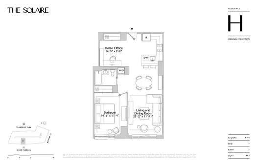 The Solaire, 20 River Terrace, #4H