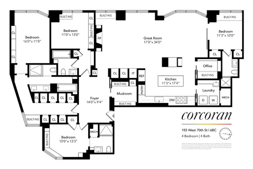 The Coronado, 155 West 70th Street, #6BC