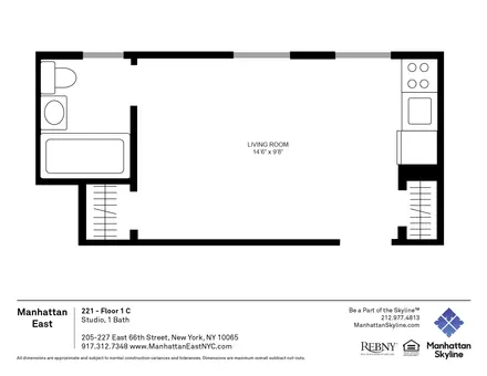 Manhattan East, 205-227 East 66th Street, #103