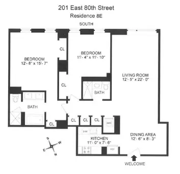 The Richmond, 201 East 80th Street, #8E