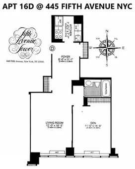 Fifth Avenue Tower, 445 Fifth Avenue, #16D