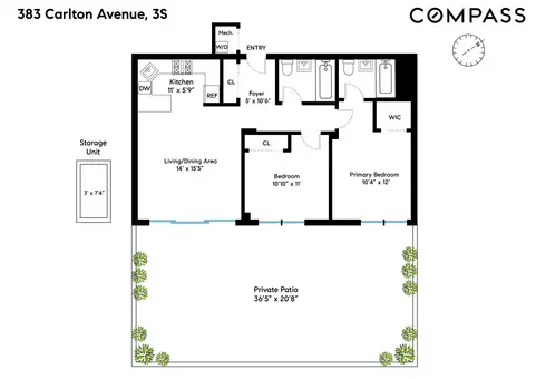 Greenhouse Condos, 383 Carlton Avenue, #3S