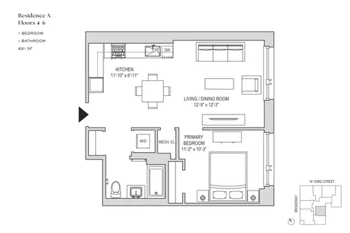 The Rockwell, 218 West 103rd Street, #8A