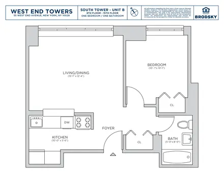 West End Towers, 75 West End Avenue, #S9B