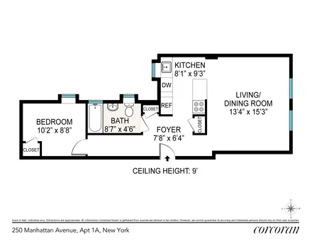 250 Parkway Condominium, 250 Manhattan Avenue, #1A