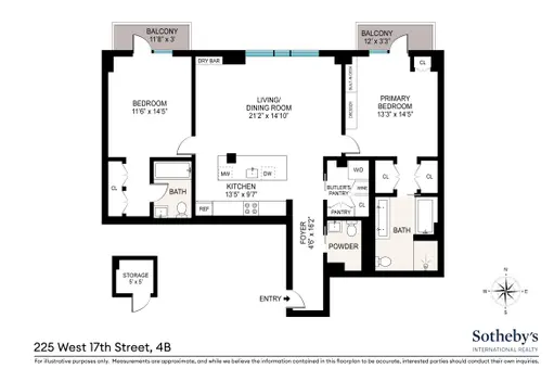 225 West 17th Street, #4B