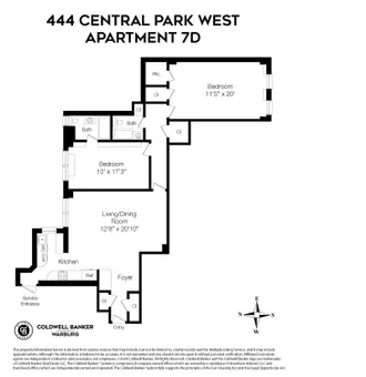 444 Central Park West, #7D