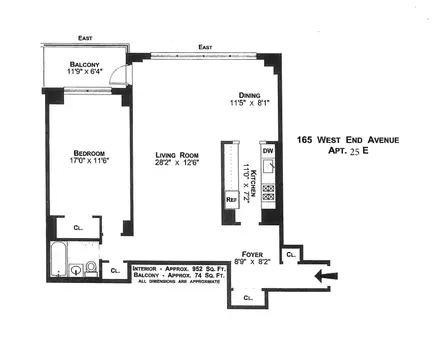 Lincoln Towers, 165 West End Avenue, #25E