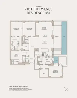 Aman New York Residences, 730 Fifth Avenue, #18A