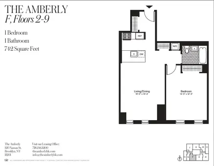 The Amberly, 120 Nassau Street, #8F