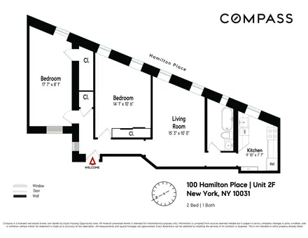 The Kaaterskill-North, 100 Hamilton Place, #2F