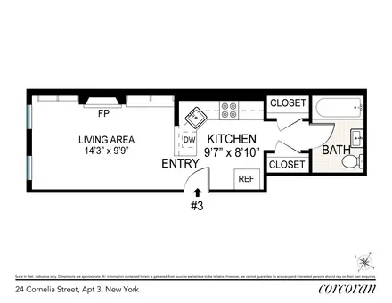 24 Cornelia Street, #3