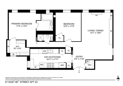 The Marie, 61 East 86th Street, #22