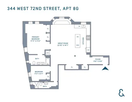 The Chatsworth, 344 West 72nd Street, #8C