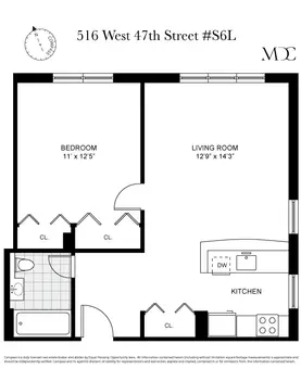 Clinton West, 516 West 47th Street, #S6L