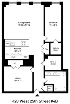 Loft 25, 420 West 25th Street, #4B