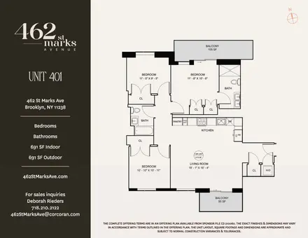 The 462 St. Marks Avenue Condominium, 462 St. Marks Avenue, #401