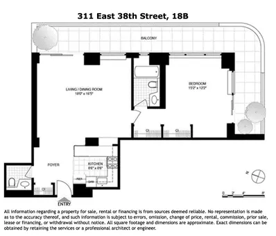 The Whitney, 311 East 38th Street, #18B