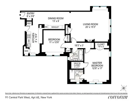 91 Central Park West, #6E