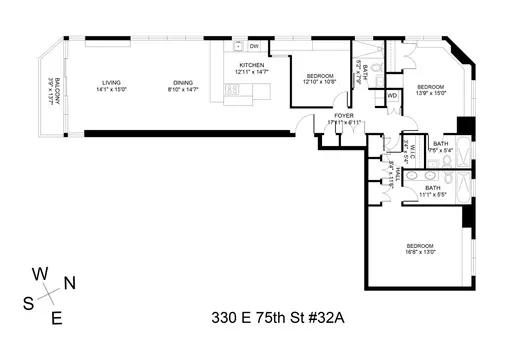 The Saratoga, 330 East 75th Street, #32A